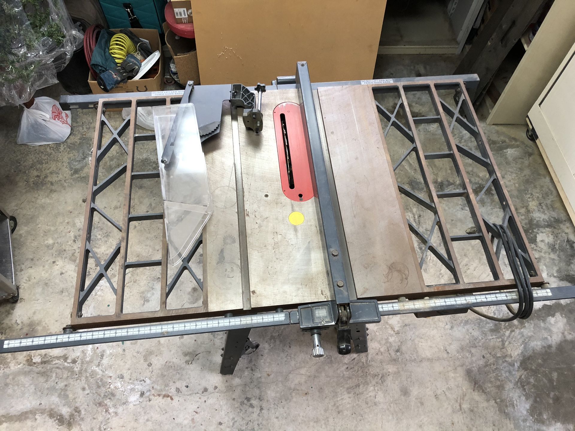 Craftsman Contractor Table Saw with Cast Iron Extensions for Sale in