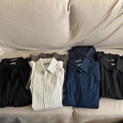 6 Button Down Shirts Size Medium