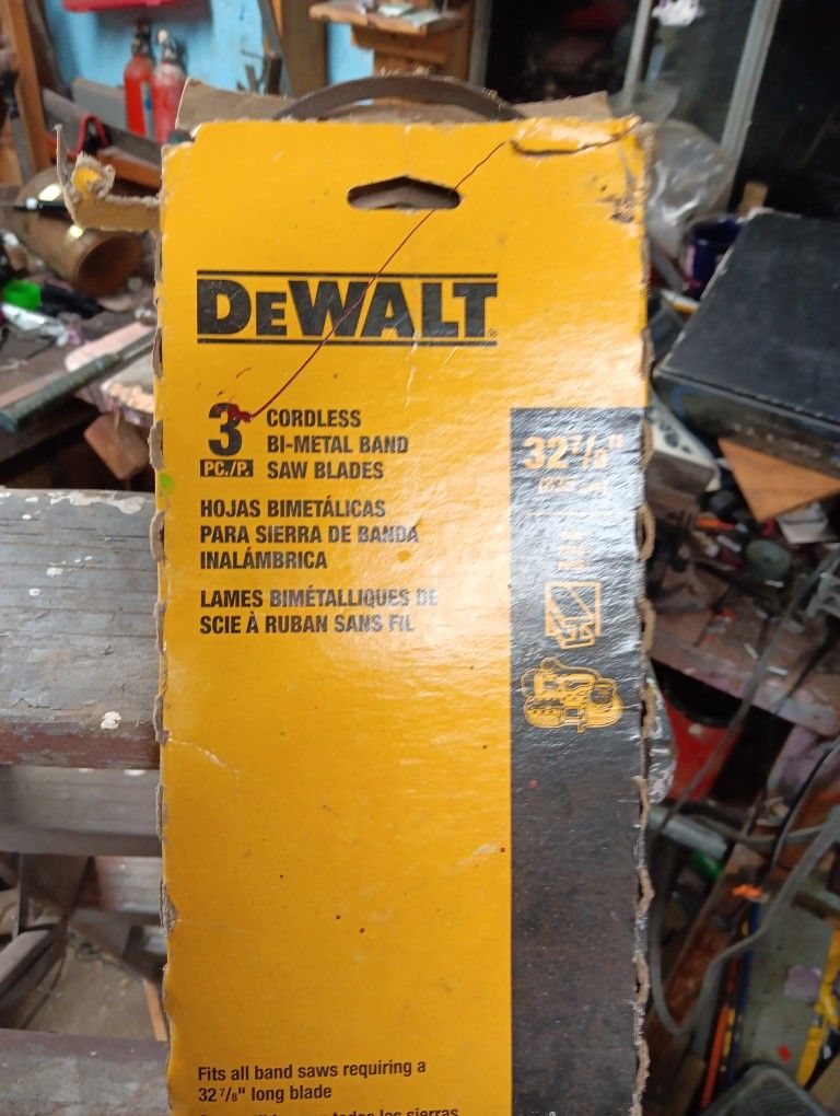 DeWalt Cordless Bimetal Band Saw Blades