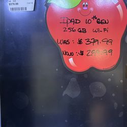 APPLE IPAD 10GEN , WI-FI, 256GB