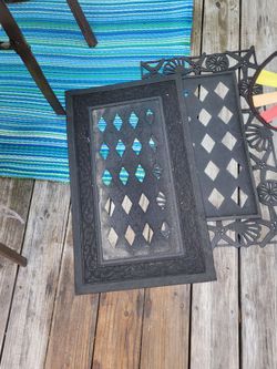 Purchased these evergreen mats with seasonal inserts from Anderson garden center paid 120 dollars