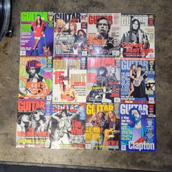 12 Guitar World Magazines 90's