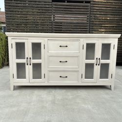 Farmhouse 3-Drawer Sideboard Discontinued Rare Find from Living Spaces