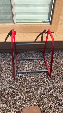 Red Metal Bike Storage Rack