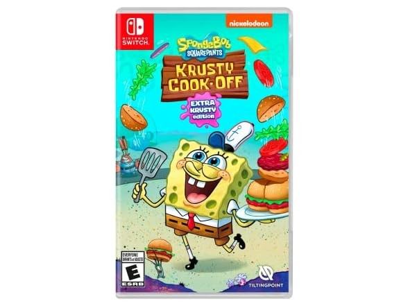 SpongeBob SquarePants Krusty Cook-Off Extra Krusty Edition Game for Nintendo Switch (Brand New)