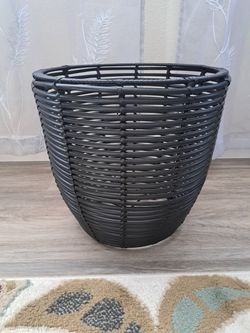 Rattan Woven Basket For Potted Plant or Use as Trashcan
