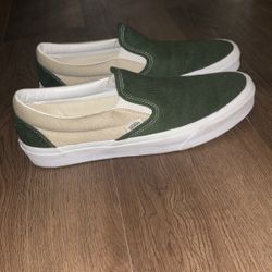 Twill Vans Slip Ons Sz 10.5