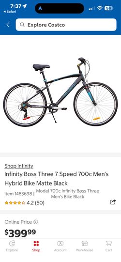 Infinity bike COSTCO