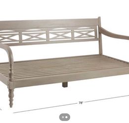 Grey wooden daybed World Market