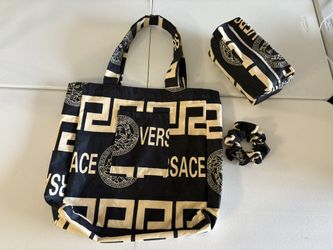 Tote Bag, Make Up Bag And Scrunchies