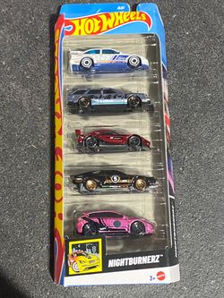 Hot Wheels Nightburnerz 5-Pack Die-Cast Cars