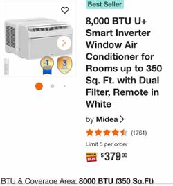 Midea 8,000 BTU air conditioner
