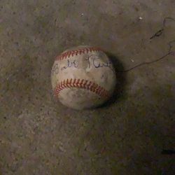 Famous baseball Baller autograph