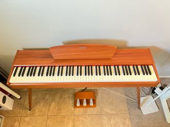 Donner DDP-80 Classic Digital Piano (88-Key Weighted Keyboard)  Retro Wood – Like New