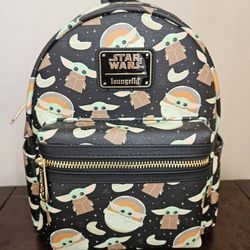 Grogu: Loungefly Mini Backpack- Disney The Mandalorian