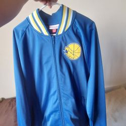 Mitchell & Ness Golden State Warriors Hardwood Classics Jacket - Size XXL