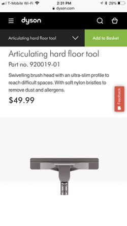 Dyson articulating hard floor tool