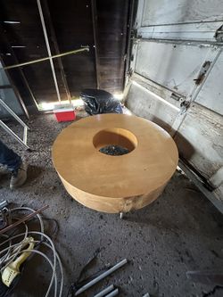 Round Wood Coffee Table