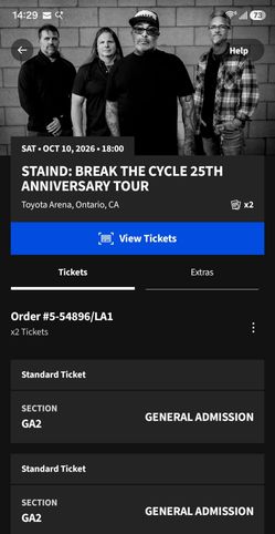 Staind 25th Anniversary Break the Cycle tour