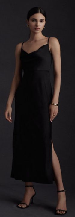 BHLDN - Cali Satin Charmeuse Midi Dress