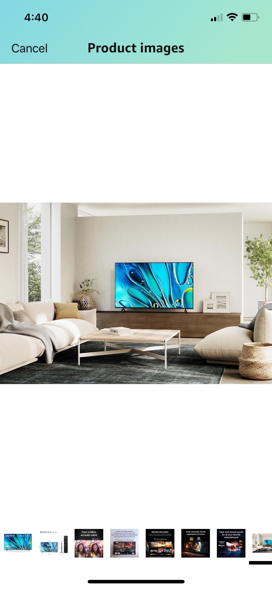 Sony 75” 800H