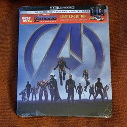 NEW Avengers Endgame Best Buy Exclusive Limited Edition Steelbook 4K UHD Blu-ray Digital