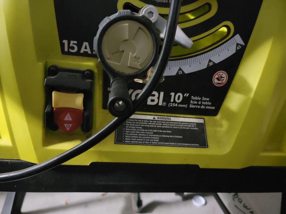 Ryobi Table Saw And Stand