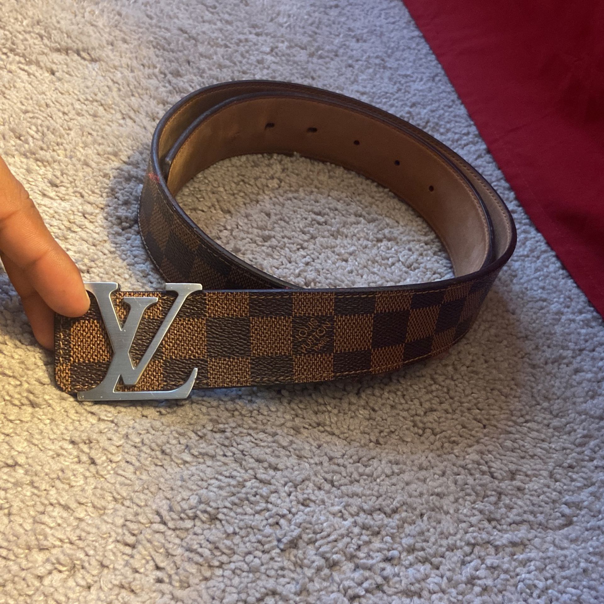 lv belt brown and gold