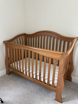 Real Solid Wood Crib 