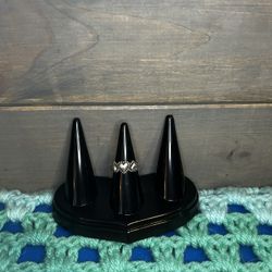 Sterling Silver Triple Heart Ring