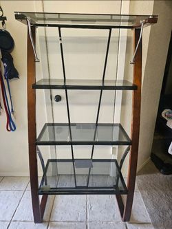 Glass Shelf Wood structure