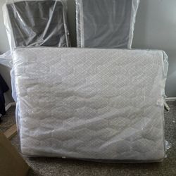 New Queen Mattress, Box Spring and Frame-originally $800