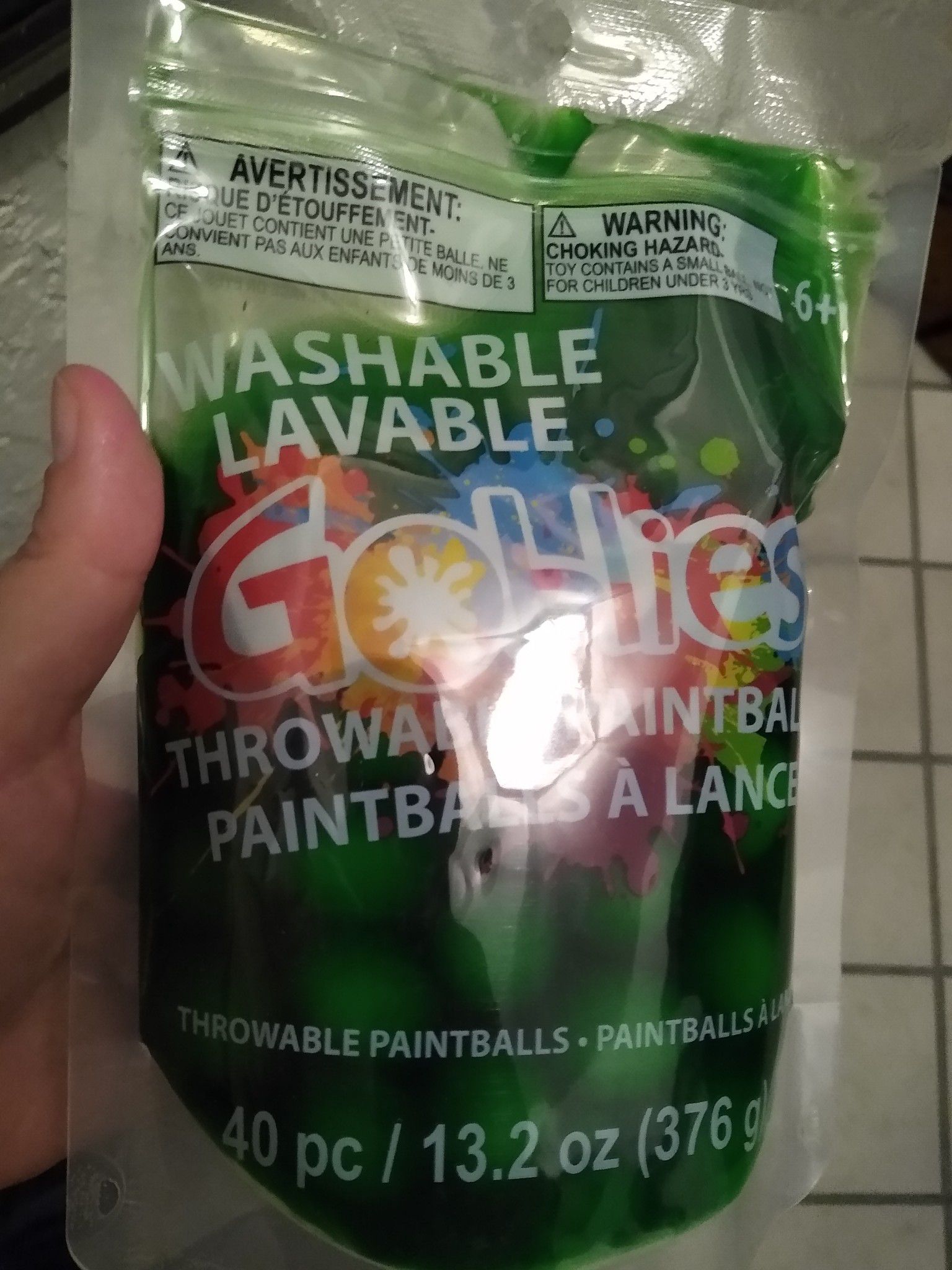 Green Washable Paint - Lot of 3
