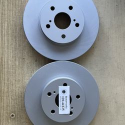 Toyota Camry 02-06 V6 Front Blank Geomet Rotors Ceramic Pads 