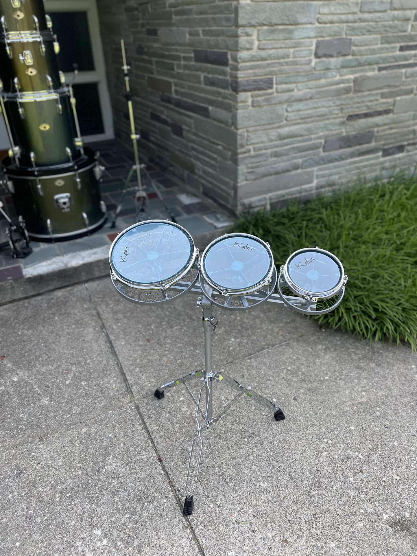 Kalos Rototoms w/ Tom Rack, Great Condition