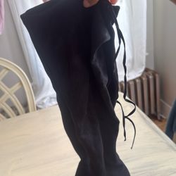 Up To Your Knee Black Boots Size 8