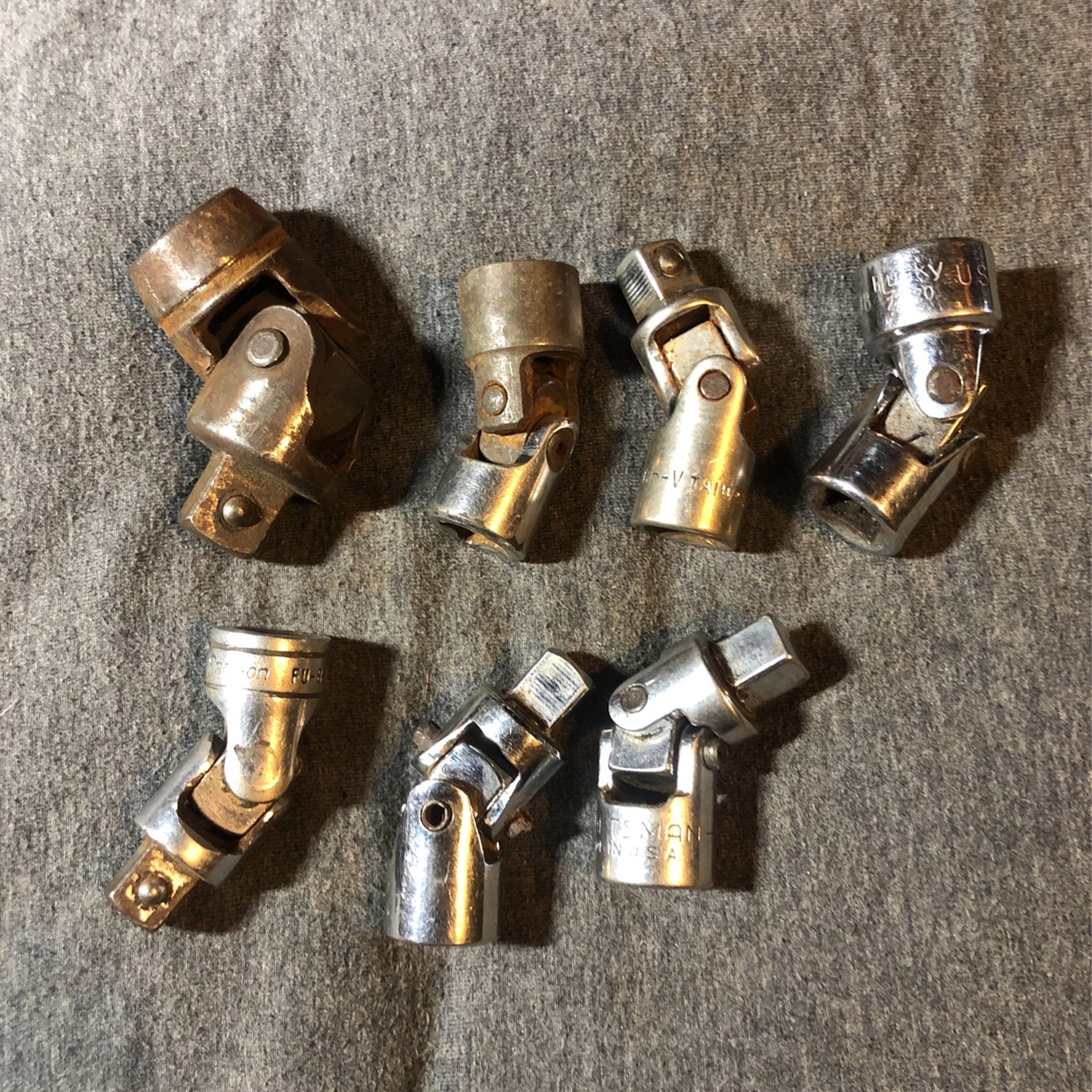 7 jointed swivel sockets snap on, husky, craftsman