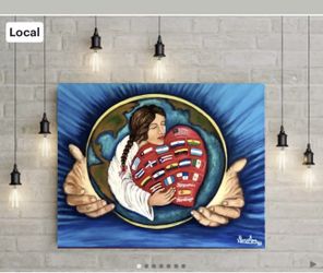 New Original Artwork “Our Earth” Acrylic Painting on Canvas.