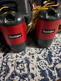 Sanitaire commercial backpack vacuums