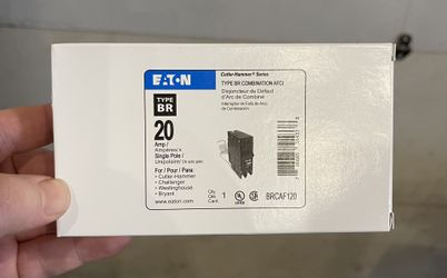 Eaton BRCAF120 Arc fault Circuit Breaker 20 Amp