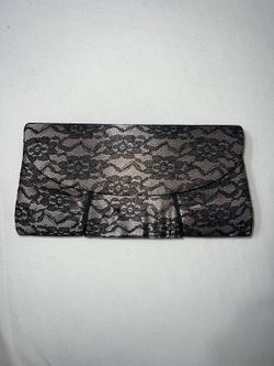 New Black Lace Clutch