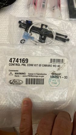 Vintage air control panel kit for 69 camero
