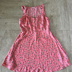 Abound Size Small Salmon Pink Short Knee Length Summer Dress 