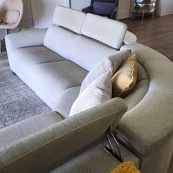 Modern Modular Sectional 3 Recliners Chargers Sofa Couch