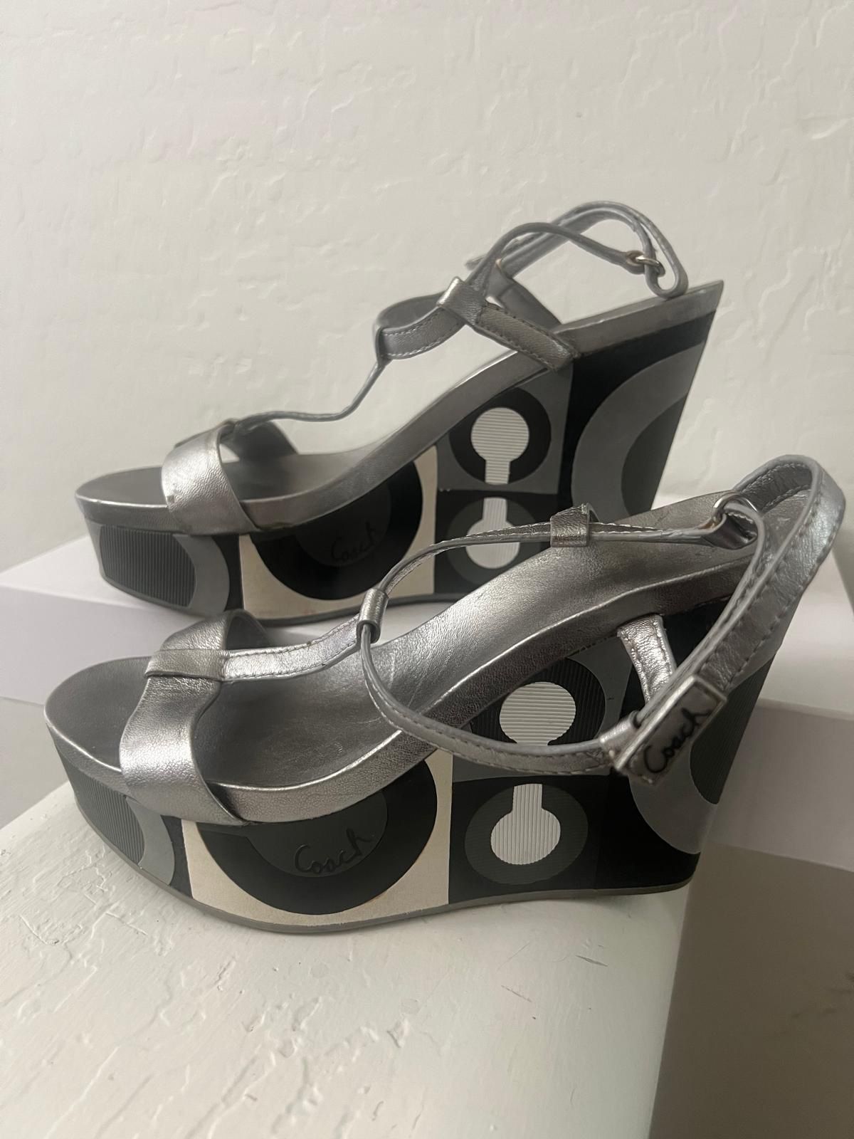 Coach Silver Heels