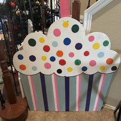 Large wooden birthday Decoration 