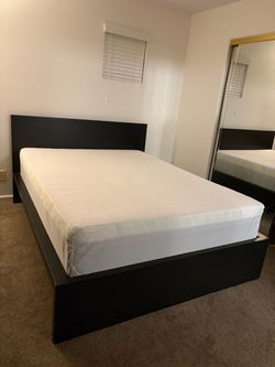 Queen Mattress and IKEA Malm Bedframe