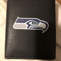 Leather Seattle Seahawk Wallet
