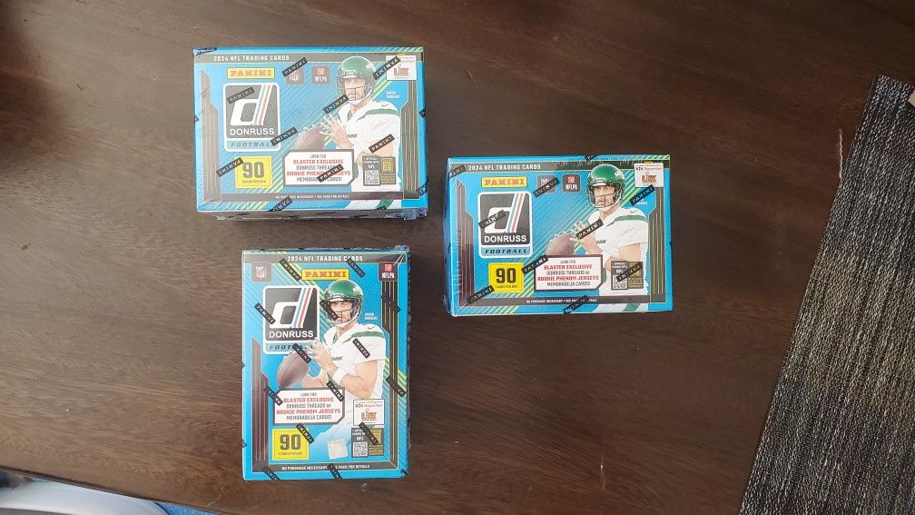 3x 2024 Donruss Football Blaster (Light Blue)