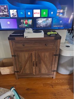 Rustic oak cabinet